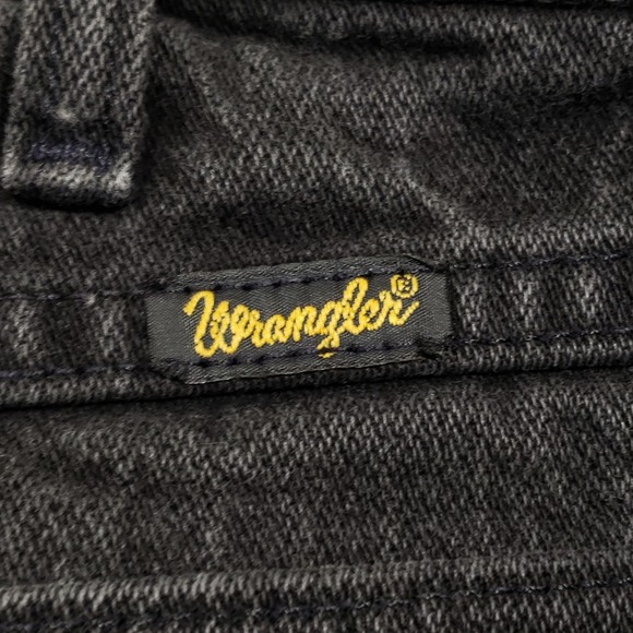 Wrangler Mens Jeans 36x38 Black Straight Leg Denim 31MW2WK Vintage Made in USA - Picture 6 of 12